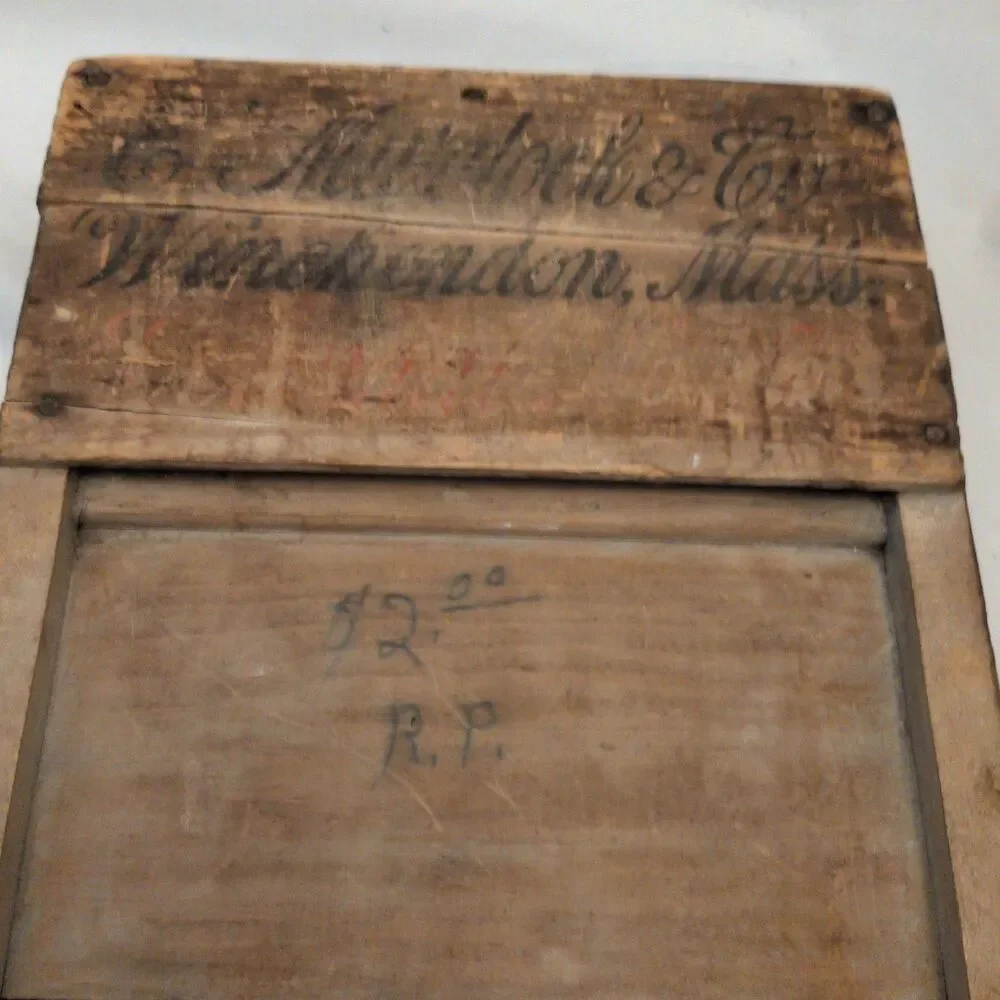 Antique E. Murdock & Co. Colonial Junior Washboard – Winchendon, Mass. Primitive